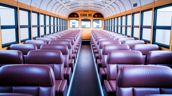 school bus rental interior des plaines